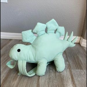 Christian Robinson with Target Stuffed Dinosaur Backpack